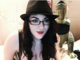 Pale And Busty Nerd Teasing