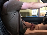 Horny Guy Bustin A Nut at the Bank ( Hands free Public Cum )