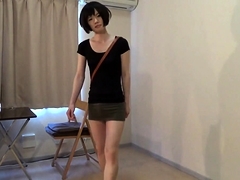 Crossdresser Wearing A Mini Skirt