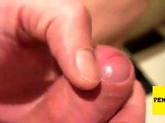 More uncut foreskin fun and cum close up