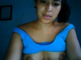 Nice girl flashing tits and pussy