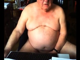 grandpa stroke on webcam