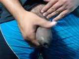 SOFT LATINO UNCUT BIG WET DICK STROKING