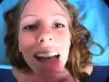 Hot amateur teen blowjob and facial HD video